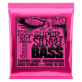 Ernie Ball Nickelwound Bass Strings - Super Slinky/45-100