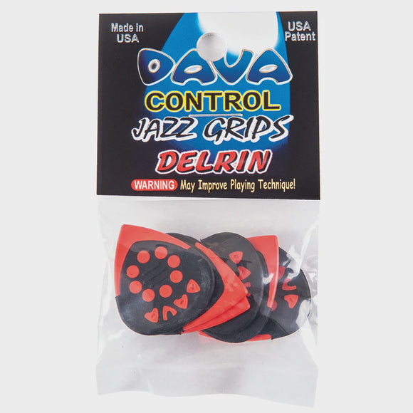 Dava Jazz Grip Delrin Control Picks - 6 pack