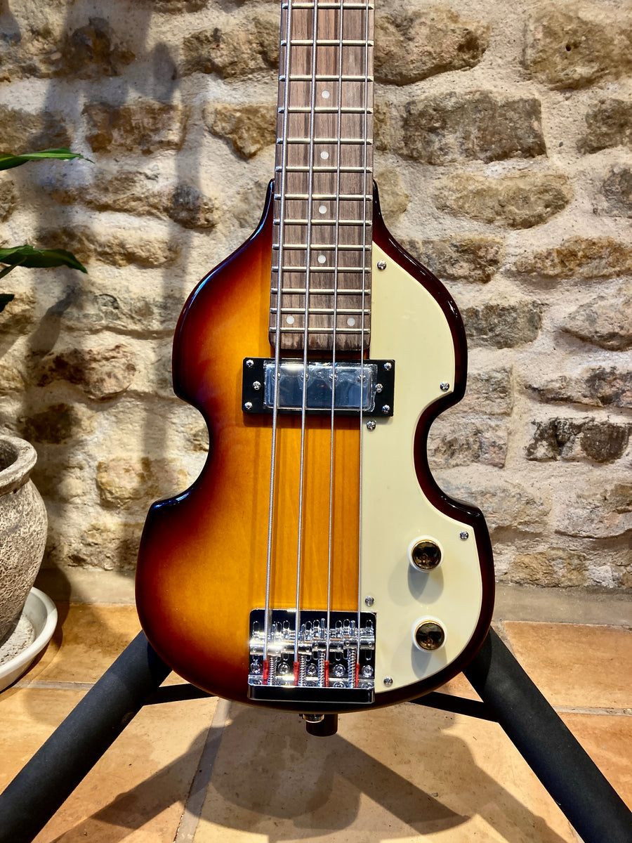 Höfner HCT Shorty Violin Bass - Sunburst – Moonflower Guitars Ltd