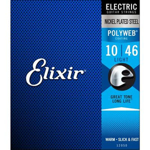 Elixir Electric Guitar Strings - Light/10-46, Polyweb Coating