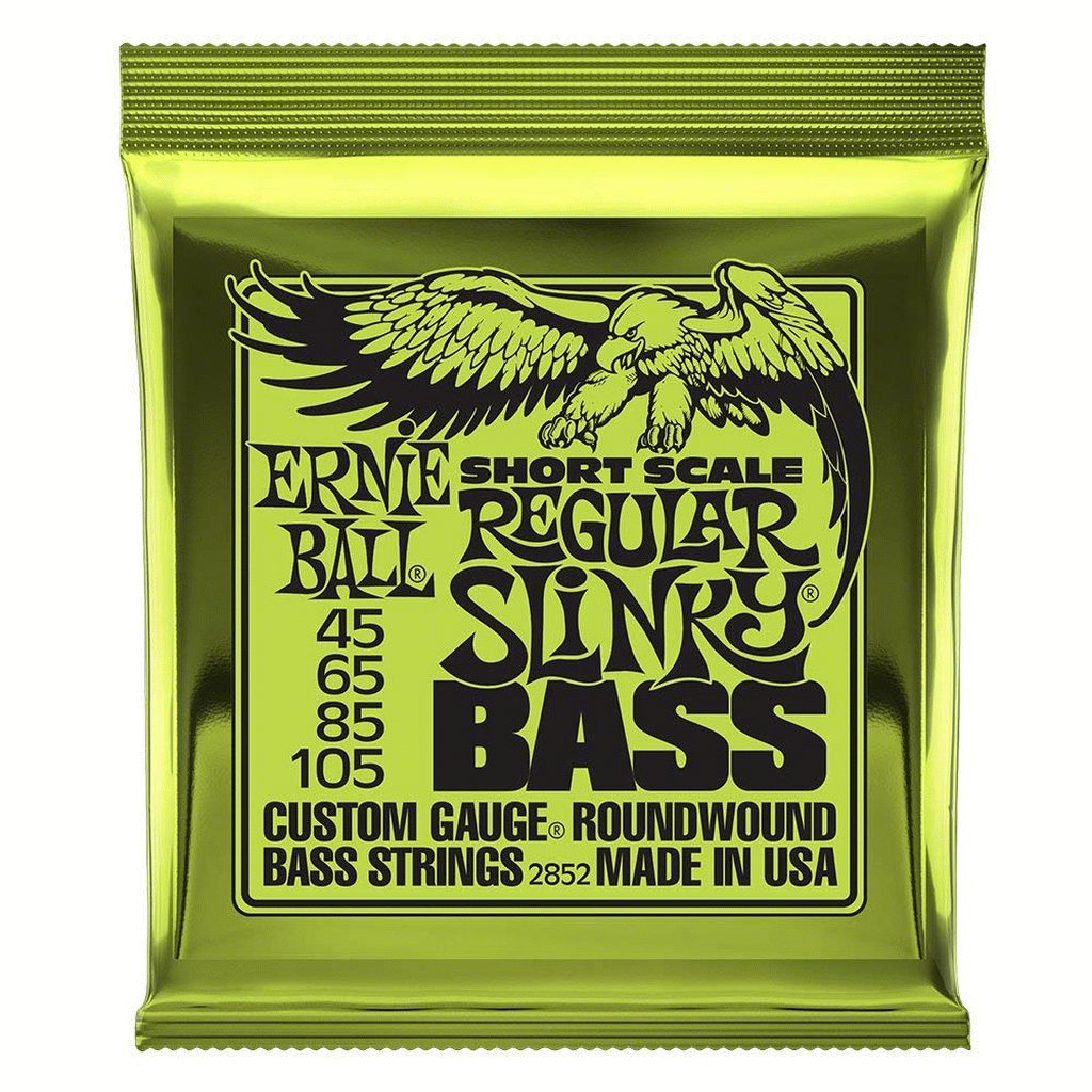 Ernie Ball Nickelwound Short Scale Bass Strings Regular Slinky