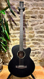 Tanglewood Blackbird TWBB AB Electro-Acoustic Bass - Jumbo / Mahogany - Smokestack Black Satin