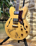 Epiphone 1989 Sheraton II Thinline Semi-Hollow - Natural, signed by Paul Weller and Steve Cradock (Pre-owned)