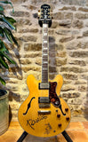 Epiphone 1989 Sheraton II Thinline Semi-Hollow - Natural, signed by Paul Weller and Steve Cradock (Pre-owned)
