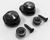 D'Addario Universal Strap Lock System with Black Chrome Strap Buttons
