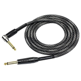 Kirlin Premium Plus Wave Straight to Angle Instrument Cable - Black, 10 ft