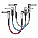 Kirlin Fabric Series Patch Cable - Angled, 1 ft - 3 PACK