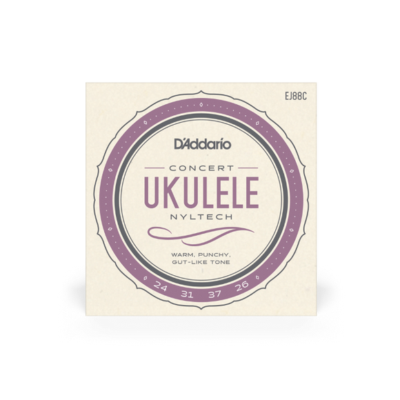 D'Addario Nyltech Ukulele Strings - Concert/24-26