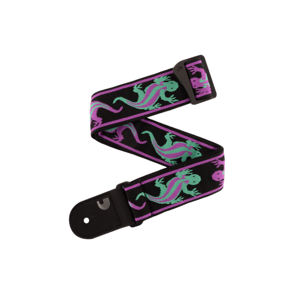 D'Addario Vintage Planet Waves Strap - Purple Lizard