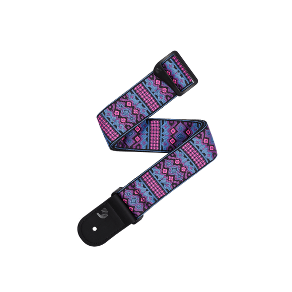 D'Addario Eco Outrun Woven Strap - Aztec