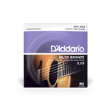 D'Addario Acoustic Guitar Strings - Custom Light/11-52, 80/20 Bronze