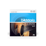 D'Addario Acoustic Guitar Strings - Light/12-53, 80/20 Bronze