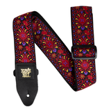 Ernie Ball Jacquard Strap - Crimson Royal Bloom