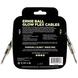 Ernie Ball Flex Straight to Straight Instrument Cable - Glow in the Dark, 10 ft