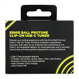 Ernie Ball ProTune USB-C Rechargeable Clip-on Tuner