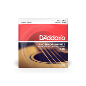 D'Addario Acoustic Guitar Strings - Medium/13-56, Phosphor Bronze