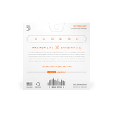 D'Addario Acoustic Guitar Strings - Extra Light/10-47, XS Phosphor Bronze