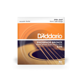 D'Addario Acoustic Guitar Strings - Extra Light/10-47, Phosphor Bronze