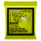 Ernie Ball Classic Rock 'n' Roll Pure Nickel Guitar Strings - Regular Slinky/10-46