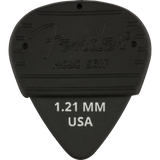Fender 351 Shape Mojogrip Picks - 1.21 mm  - Black - 3 pack