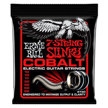 Ernie Ball Cobalt Slinky Guitar Strings - 10-62, 7-string
