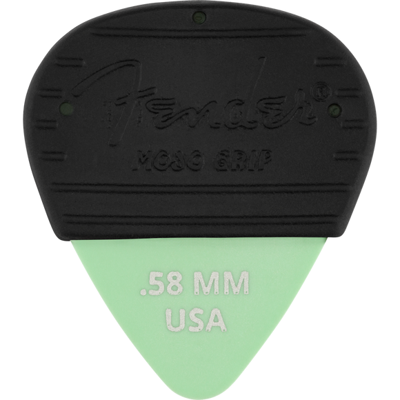 Fender 351 Shape Mojogrip Picks - .58 mm - Surf Green, 3 pack
