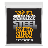 Ernie Ball Custom Gauge Stainless Steel Guitar Strings - Hybrid Slinky, 9-46