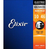 Elixir Electric Guitar Strings - Light/10-46, Nanoweb Coating