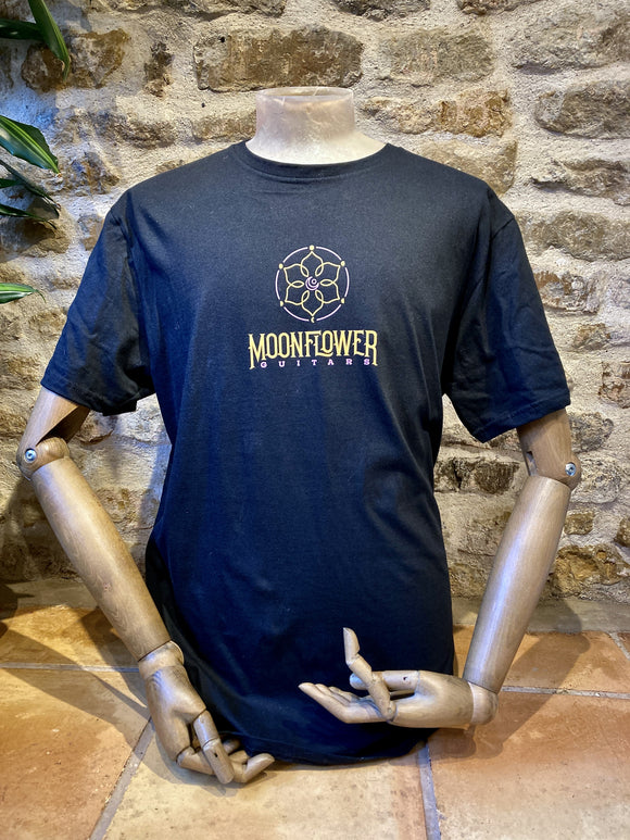 Moonflower Guitars T-Shirt - Gildan Softstyle / Black