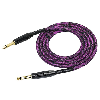 Kirlin Premium Plus Wave Straight to Straight Instrument Cable - Purple, 10 ft