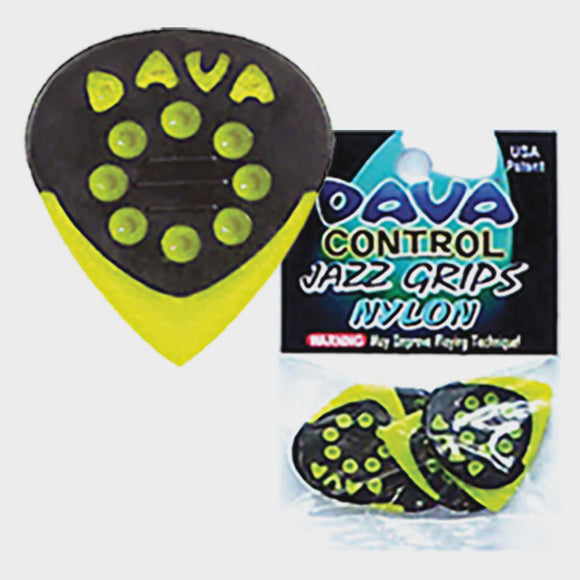Dava Jazz Grip Nylon Picks - 6 pack