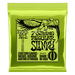 Ernie Ball Nickelwound Guitar Strings - Regular Slinky/10-56, 7-string