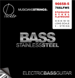 Picato Flatwound Long Scale 5 String Bass Strings - 45-130, 5-string