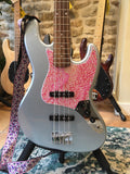 Pink Salome on customer's own Squier J-Bass