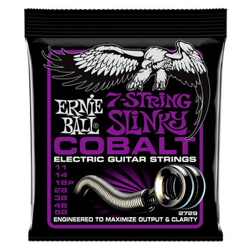 Ernie Ball Cobalt Slinky Guitar Strings - 11-58, 7-string