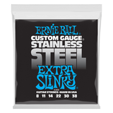 Ernie Ball Custom Gauge Stainless Steel Guitar Strings - Extra Slinky, 8-38