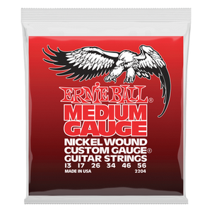 Ernie Ball Nickelwound Custom Gauge Guitar Strings - Medium/13-56