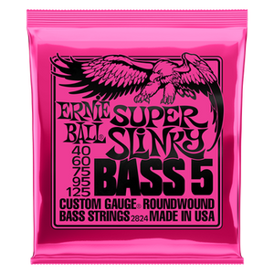 Ernie Ball Nickelwound Bass Strings - Super Slinky/40-125, 5-string