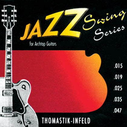 Thomastik Jazz Swing Flatwound Guitar Strings - Medium Light/12-50