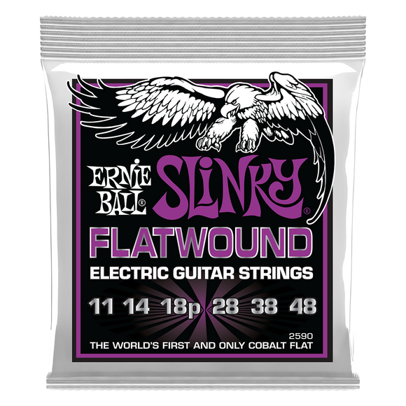 Ernie Ball Cobalt Flatwound Guitar Strings - Power Slinky/11-48
