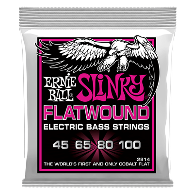 Ernie Ball Cobalt Flatwound Bass Strings - Super Slinky/45-100