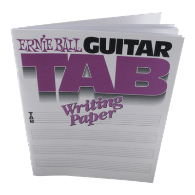 Ernie Ball Guitar Tab Writing Paper Book