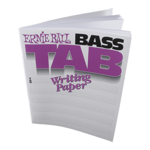 Ernie Ball Bass Tab Writing Paper Book